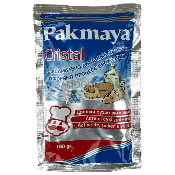Дрожжи сухие активные Pakmaya Cristal 100г.